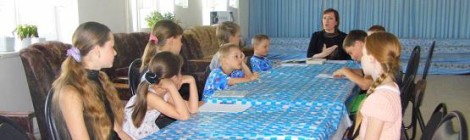 Очередное занятие в воскресной школе